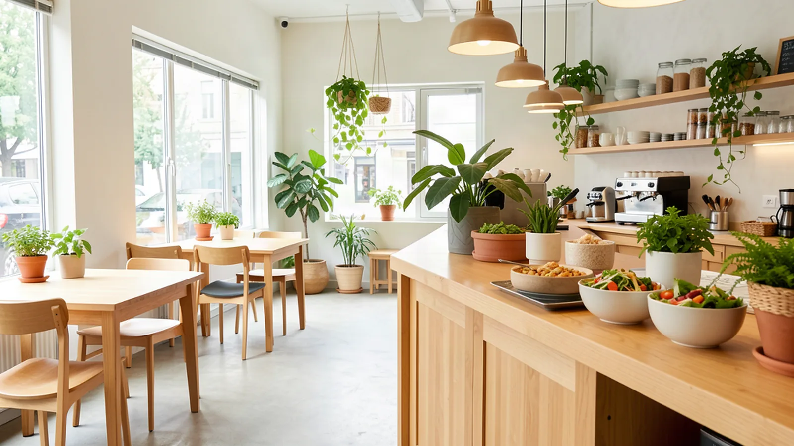 Interior de uma cafetaria Miosótis